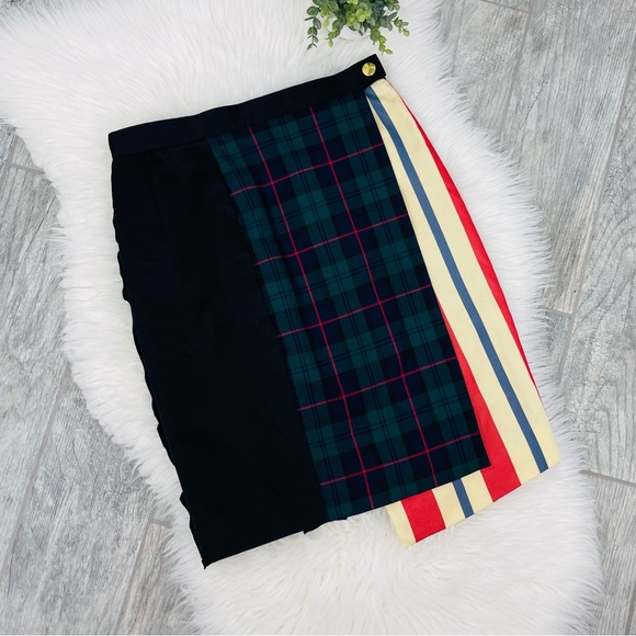 Undercover Dresses & Skirts - Undercover Co, LTD Jun Takahashi Asymmetrical Plaid High Waisted Ruffle Skirt